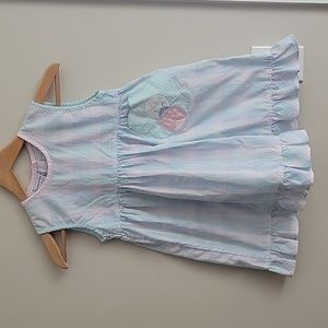 EUC Vintage Girls Seersucker Dress + Shorts